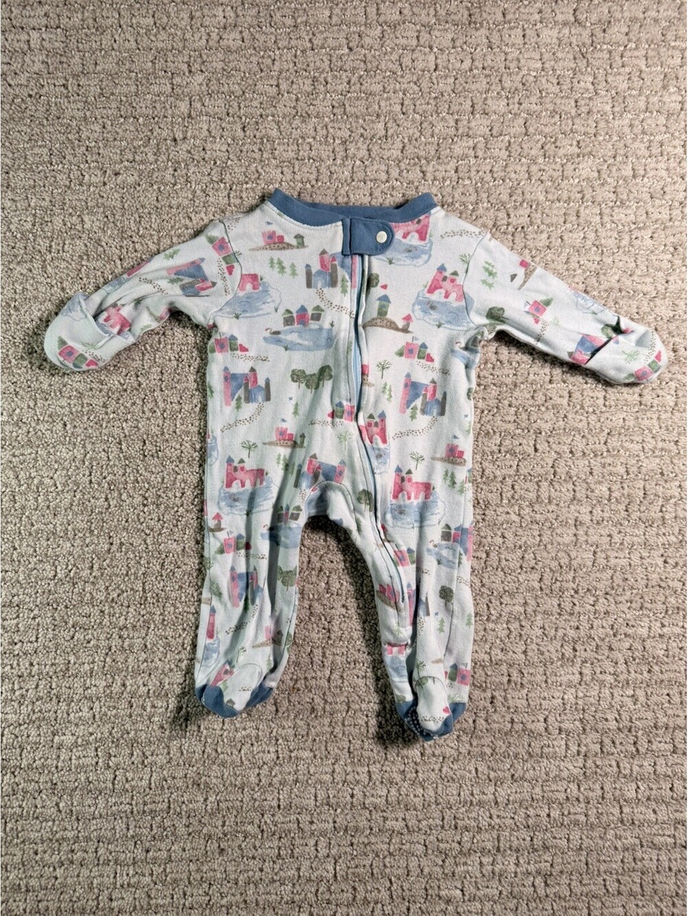 Burt's Bees Baby Newborn Footed Zipper Sleeper One Piece PJs SKU185